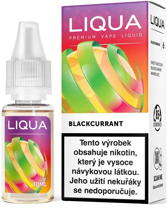 Liquid LIQUA CZ Elements Blackcurrant 10ml-12mg (čierna ríbezľa)