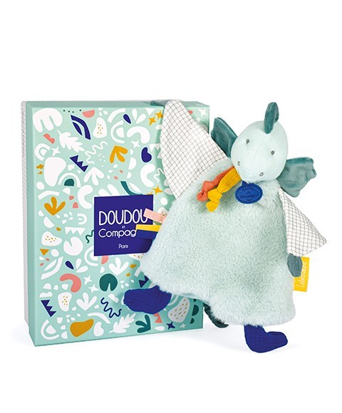 Doudou Plyšový usínáček dinosaurus zelený 25 cm