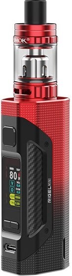 Smoktech Rigel Mini 80W Grip Full Kit Black Red