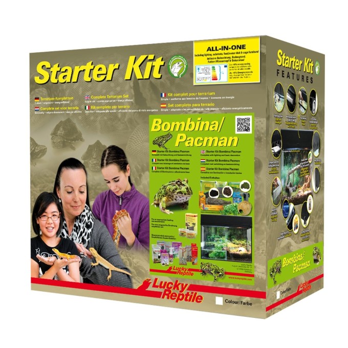 Lucky Reptile Starter Kit Bombina + Ceratophrys 50x28x40 cm čierne