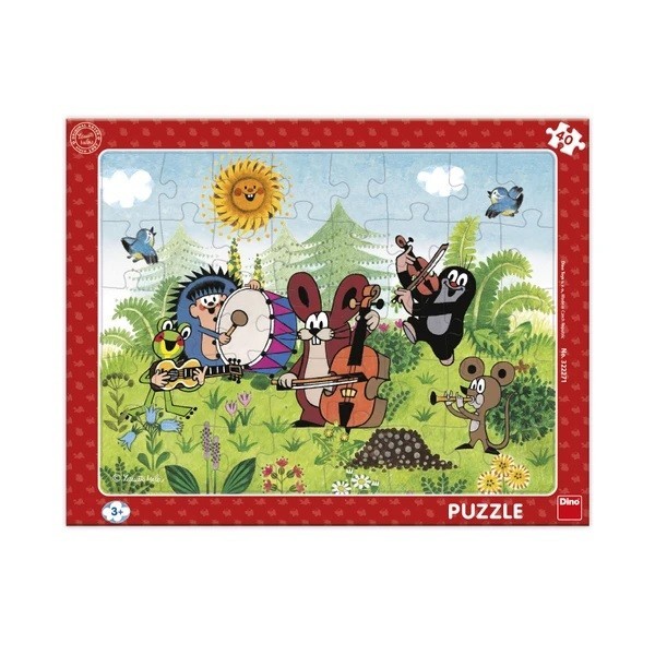 Dino Deskové puzzle Krtek a kapela 40 dílků