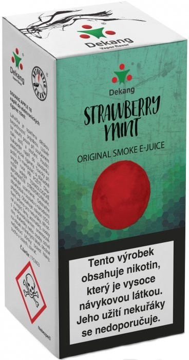 Liquid Dekang Strawberry mint 10ml - 11mg (Jahoda s mätou)