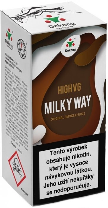 Liquid Dekang High VG Milky Way 10ml - 3mg (Tvarohový koláč s mandľami)