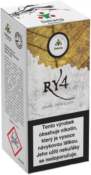 Liquid Dekang RY4 10ml - 18mg (zmes karamelu, vanilky a tabaku)