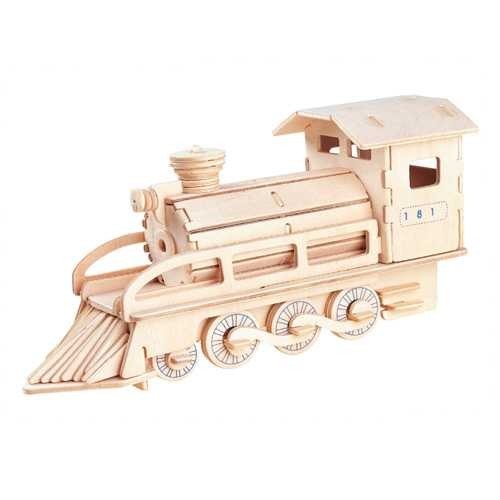 Woodcraft Dřevěné 3D puzzle lokomotiva