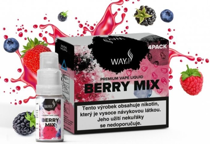 Liquid WAY to Vape 4Pack Berry Mix 4x10ml-6mg