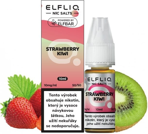 Liquid ELFLIQ Nic SALT Strawberry Kiwi 10ml - 10mg