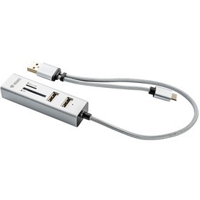 YENKEE YHC 103SR USB C OTG HUB+čítačka