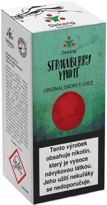 Liquid Dekang Strawberry mint 10ml - 16mg (Jahoda s mätou)