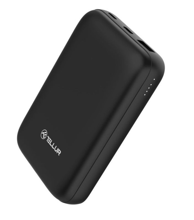 Tellur WPD101 Compact Pro 10000mAh Powerbank QC3.0 22.5W + PD20W+Qi 15W, MagSafe, černá