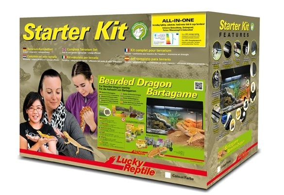 Lucky Reptile Starter Kit Bearded Dragon 80x40x52 cm čierne