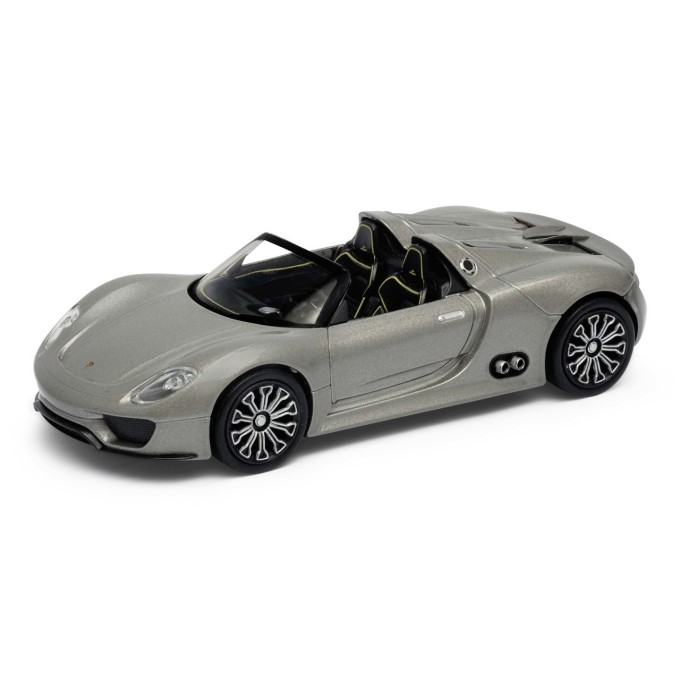 Welly Porsche 918 Spyder (concept) 1:34 stříbrné