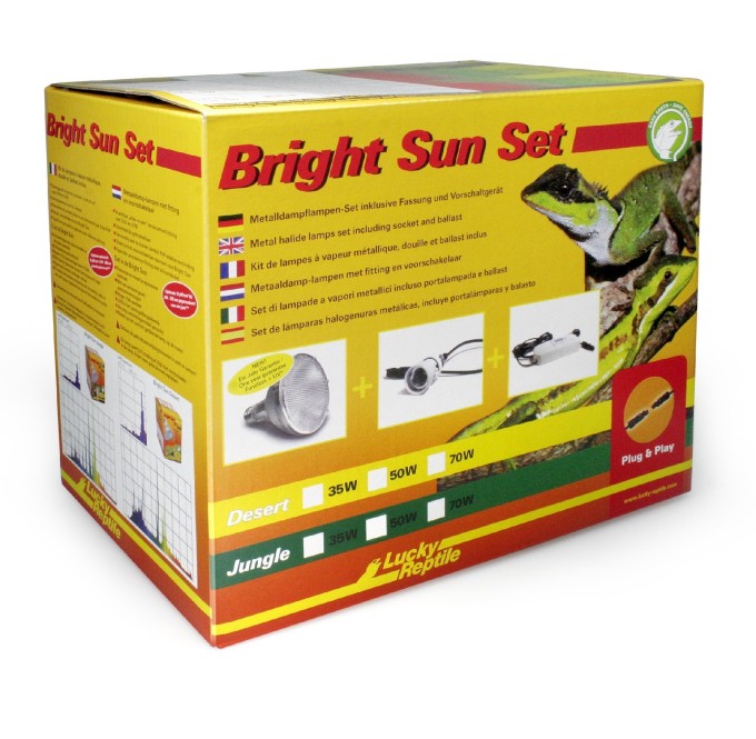 Lucky Reptile Bright Sun UV - kompletná sada EVO Desert 50W