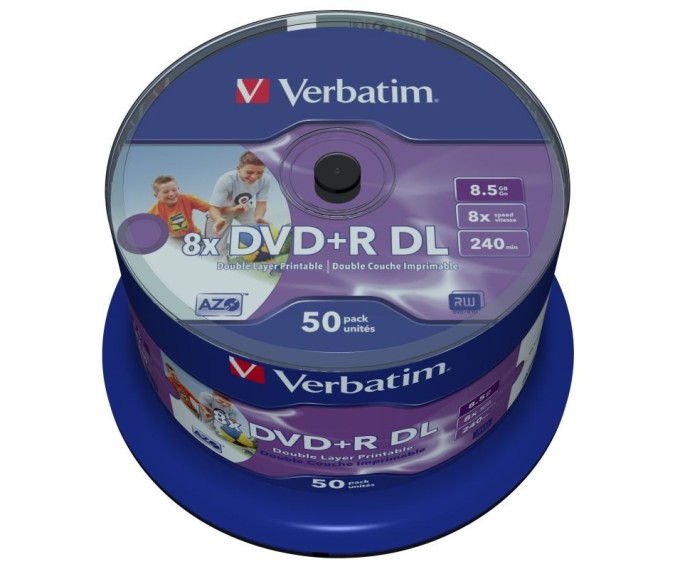 Verbatim 43703 DVD+R DL 8.5 GB 50 ks vreteno s potlačou