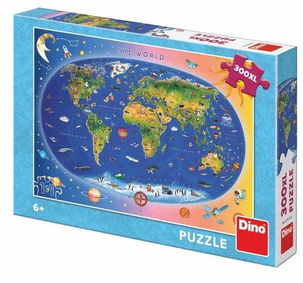 Puzzle Dětská mapa 300 xl dílků