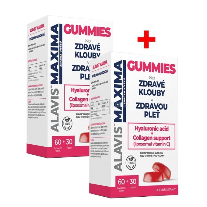 Alavis MAXIMA gummies 1+1 60 tablet 30 kapslí