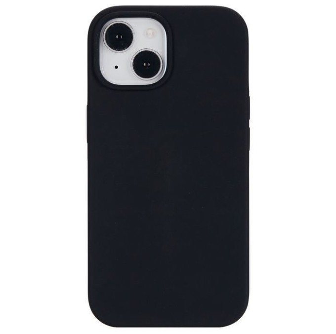 eSTUFF INFINITE Riga silicone case, pro iPhone 15, 100 % recyklovaný TPU, černý