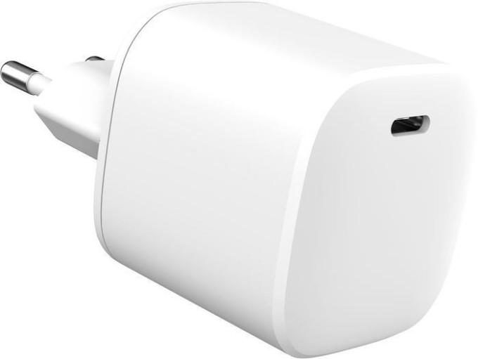 eSTUFF INFINITE USB-C Charger, EU, PD 45W GaN.,100 % recyklovaný TPU, bílá