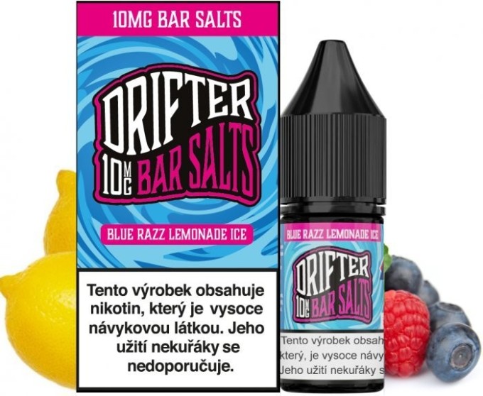 Liquid Drifter Bar Salts Blue Razz Lemonade Ice 10ml - 10mg