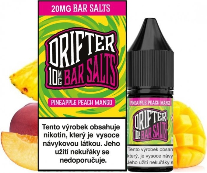 Liquid Drifter Bar Salts Pineapple Peach Mango 10ml - 20mg