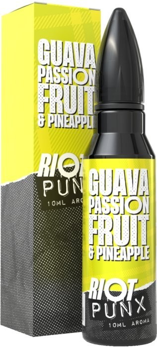 Příchuť Riot Squad PUNX S&V 10ml Guava Passionfruit & Pineapple (Guava, marakuja a ananas)