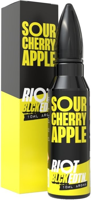 Příchuť Riot Squad BLCK EDTN S&V 10ml Sour Cherry & Apple (Třešeň & zelené jablko)