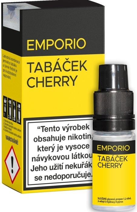 Liquid EMPORIO Tabáček - Cherry 10ml - 18mg