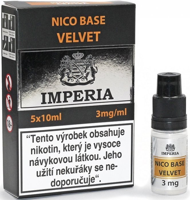 Nikotinová báze IMPERIA Velvet PG20-VG80 5x10ml-3mg