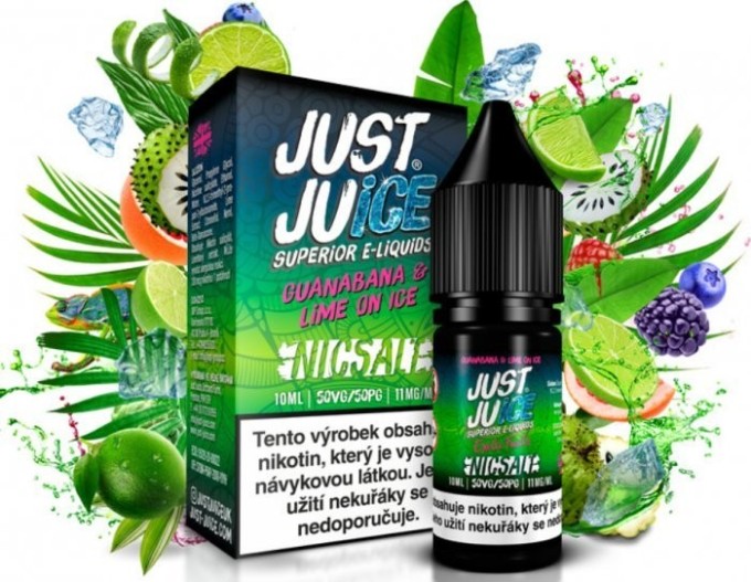 Liquid Just Juice SALT Guanabana & Lime On Ice 10ml - 20mg