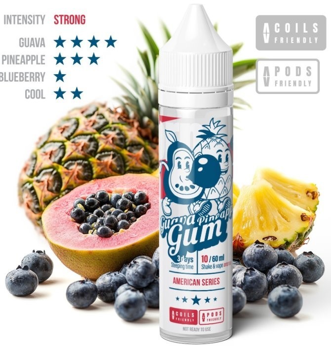 Příchuť Adam´s Vape Shake and Vape 10ml Guava Pineapple Gum