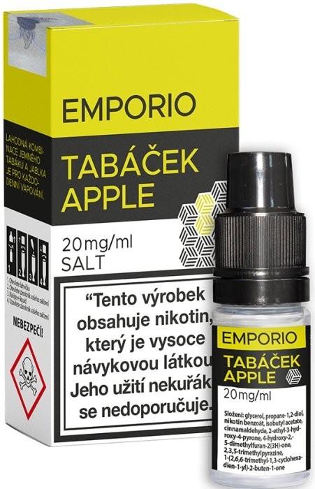 Liquid EMPORIO SALT Tabáček - Apple 10ml - 20mg