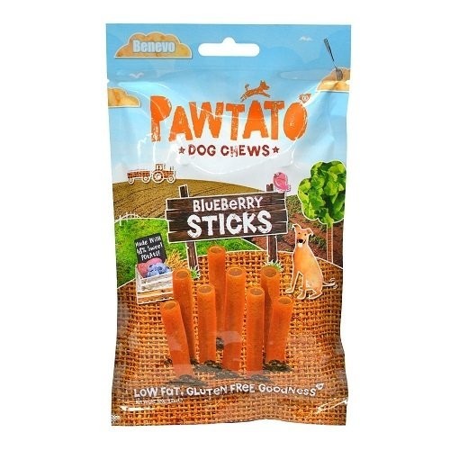 Odmena pre psy, Benevo Pawtato Sticks - Blueberry, 120g