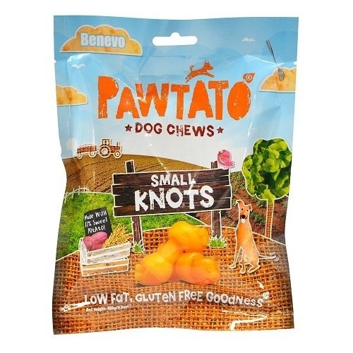 Odmena pre psy, Benevo Pawtato Knots Small, 150g