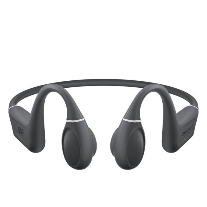 QCY Crosssky link2, Bone conduction TWS, sportovní sluchátka, šedá