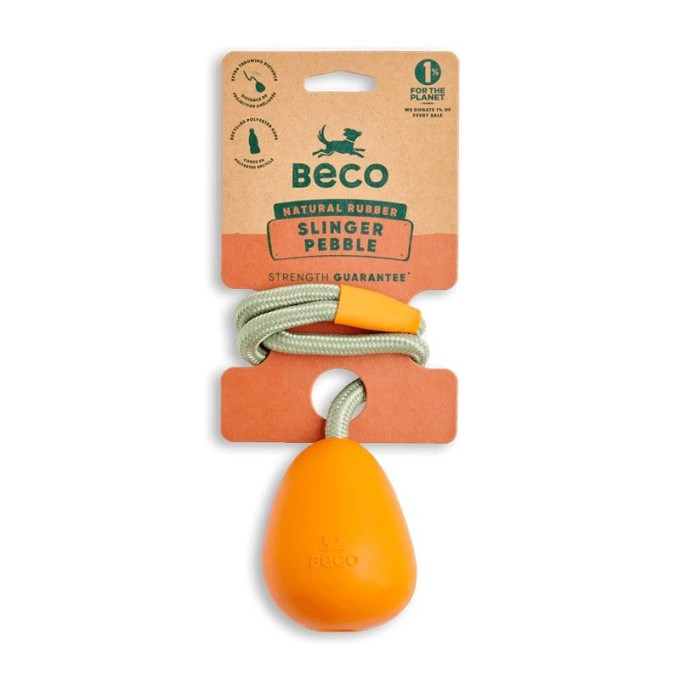 Hračky pre psov, Beco Slinger Pebble-orange