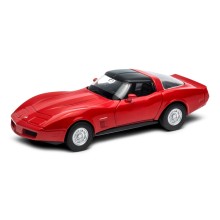 Welly Chevrolet Corvette Coupe (1982) 1:34 stříbrný