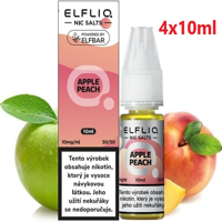 Liquid ELFLIQ Nic SALT Apple Peach 4x10ml - 10mg