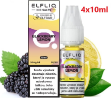 Liquid ELFLIQ Nic SALT Blackberry Lemon 4x10ml - 20mg