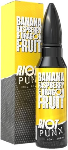 Příchuť Riot Squad PUNX S&V 10ml Banana Raspberry & Dragonfruit (Banán, malina a dračí ovoce)