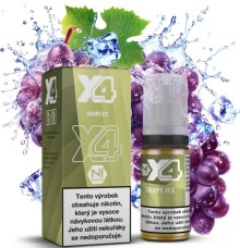 Liquid X4 Bar Juice - Chladivé hroznové víno (Grape Ice) 10ml - 20mg