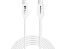 Sandberg nabíjecí kabel  USB-C na USB-C 3.1 G2 100W, 2m, bílá