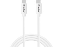 Sandberg nabíjecí kabel  USB-C, 65W, 1m, bílá